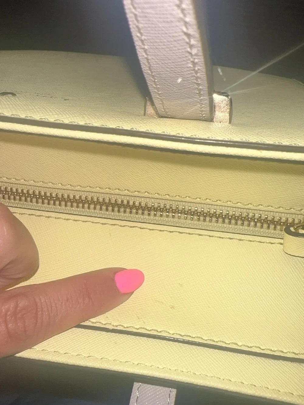 Kate Spade New York Lemonade & Linen Leather Satchel
